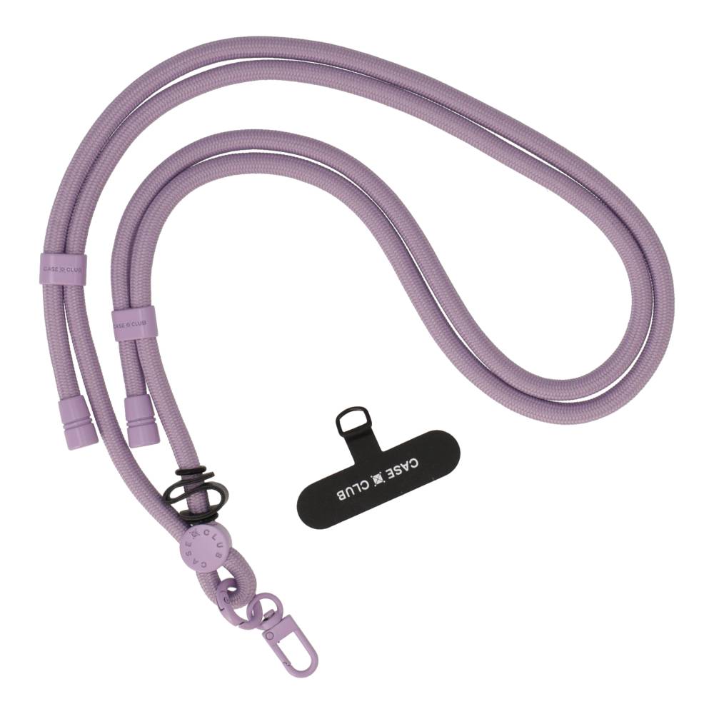 lilac rope crossbody strap